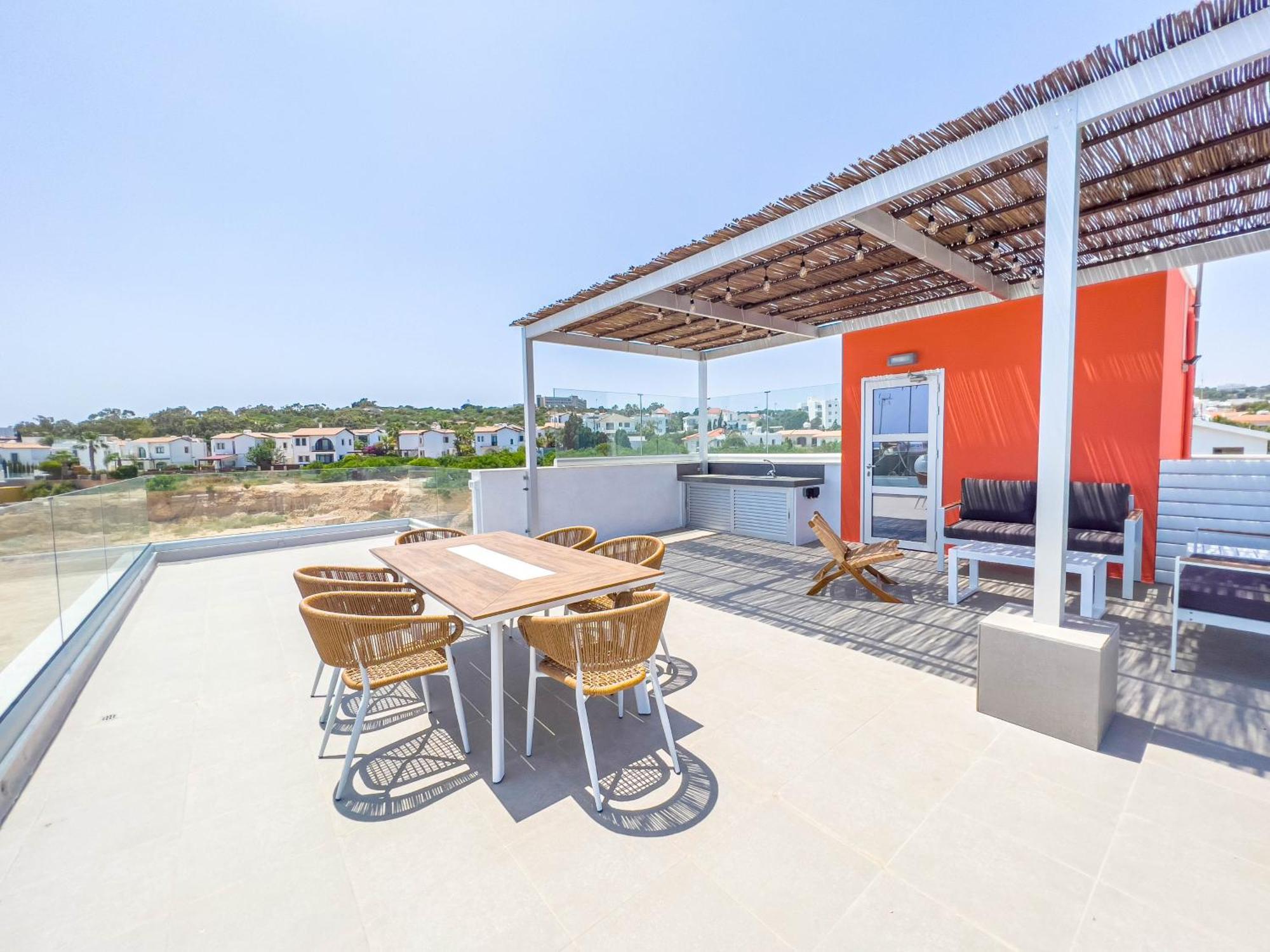 Geo Panoramic Villa +Pool +Game Room +Gym Protaras Luaran gambar