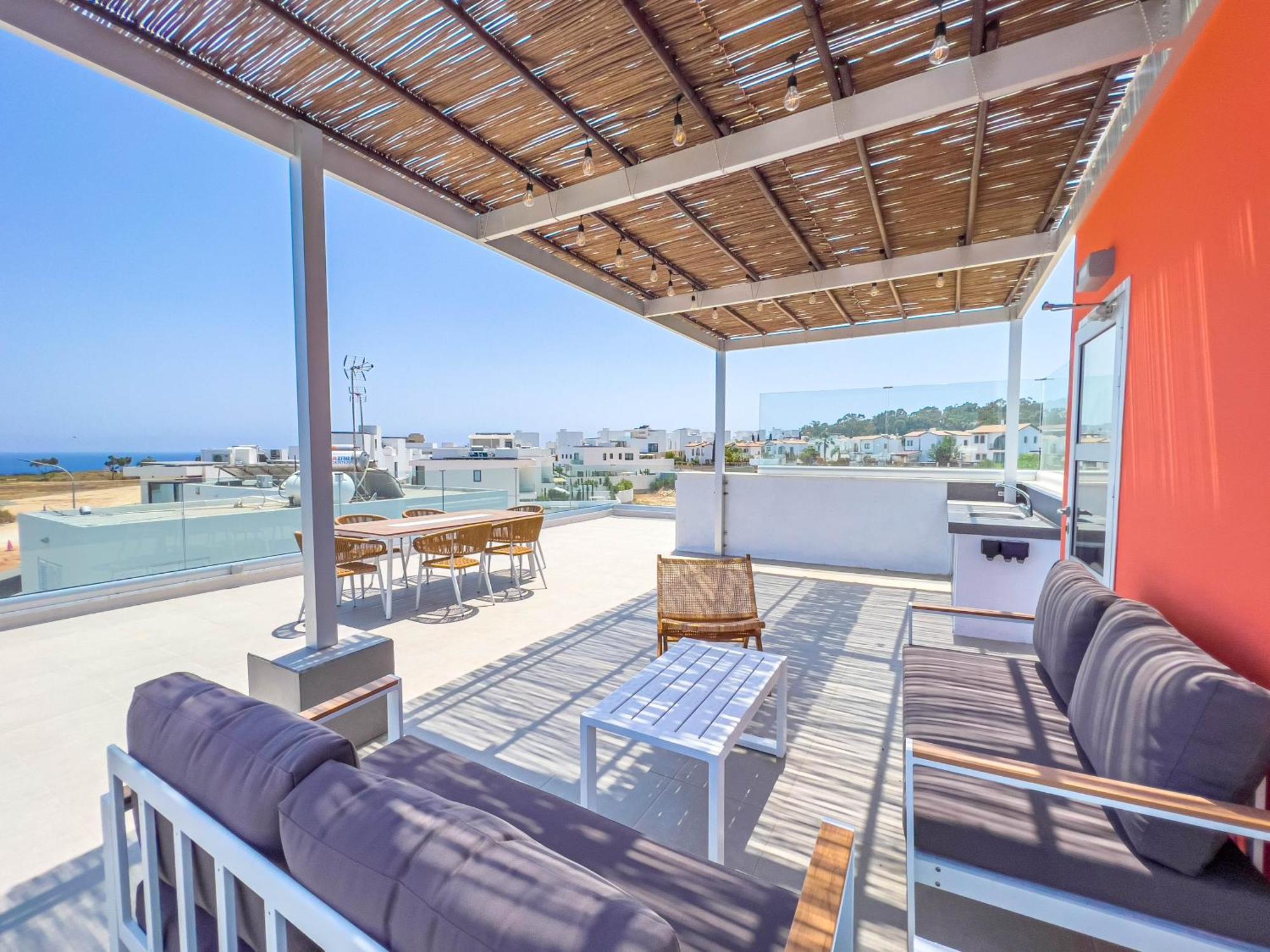 Geo Panoramic Villa +Pool +Game Room +Gym Protaras Luaran gambar